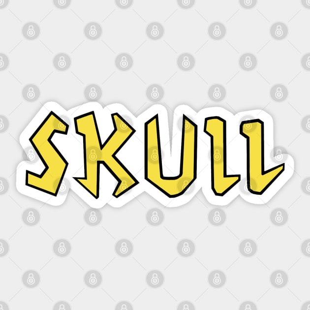 Butt-head Costume Skull T-Shirt Sticker by HellraiserDesigns